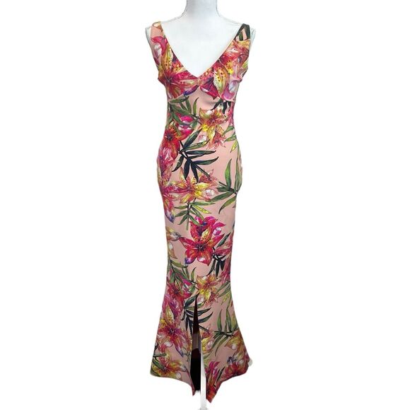 Chiara Boni La Petite Robe Floral Gown In Blush Size 42/US 6 - Picture 1 of 16
